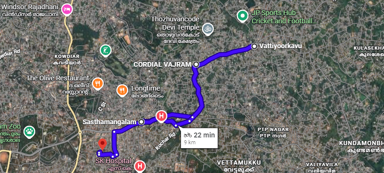 Location of Cordial Vajram