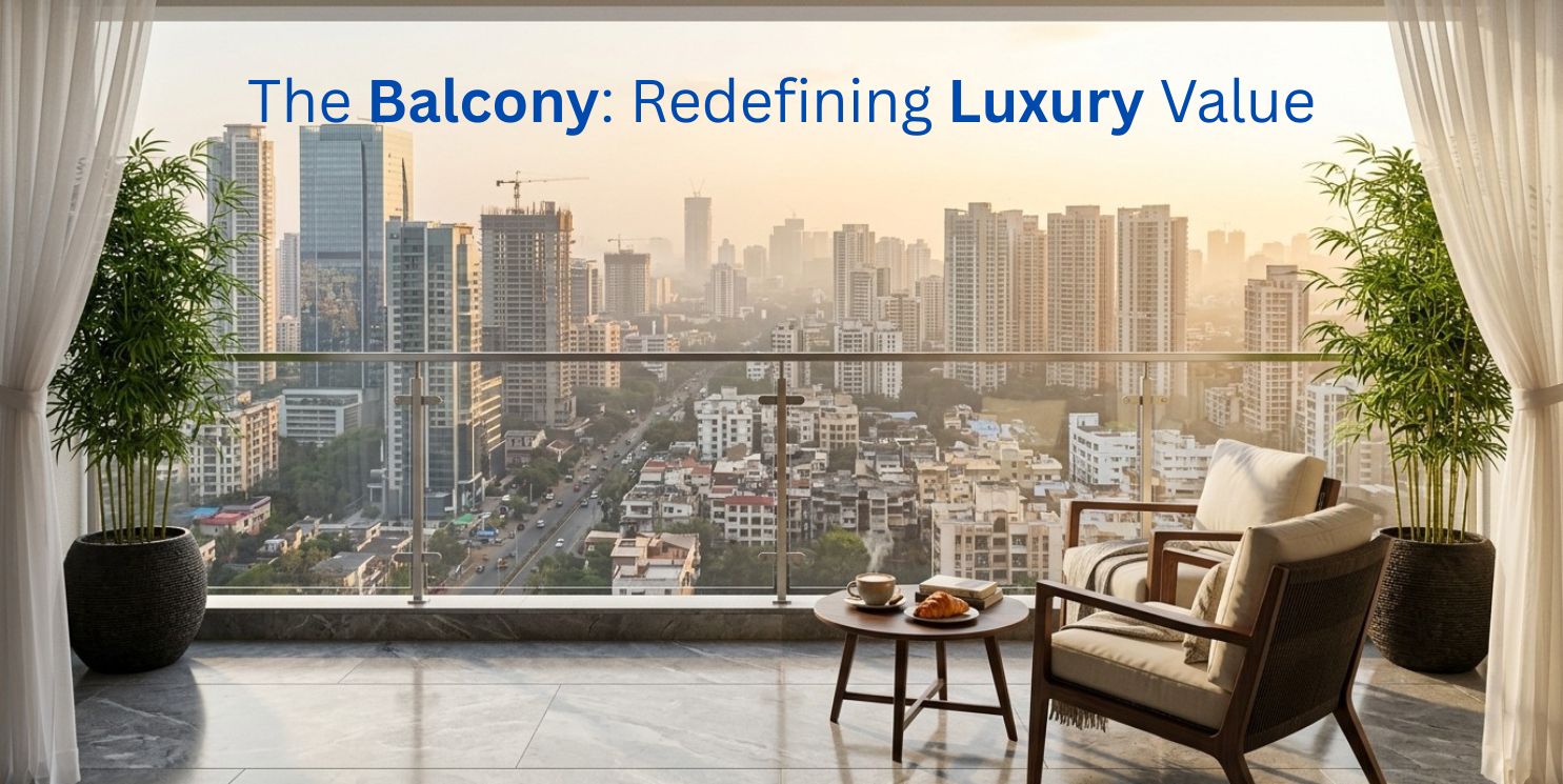 Balcony In Luxury apartment